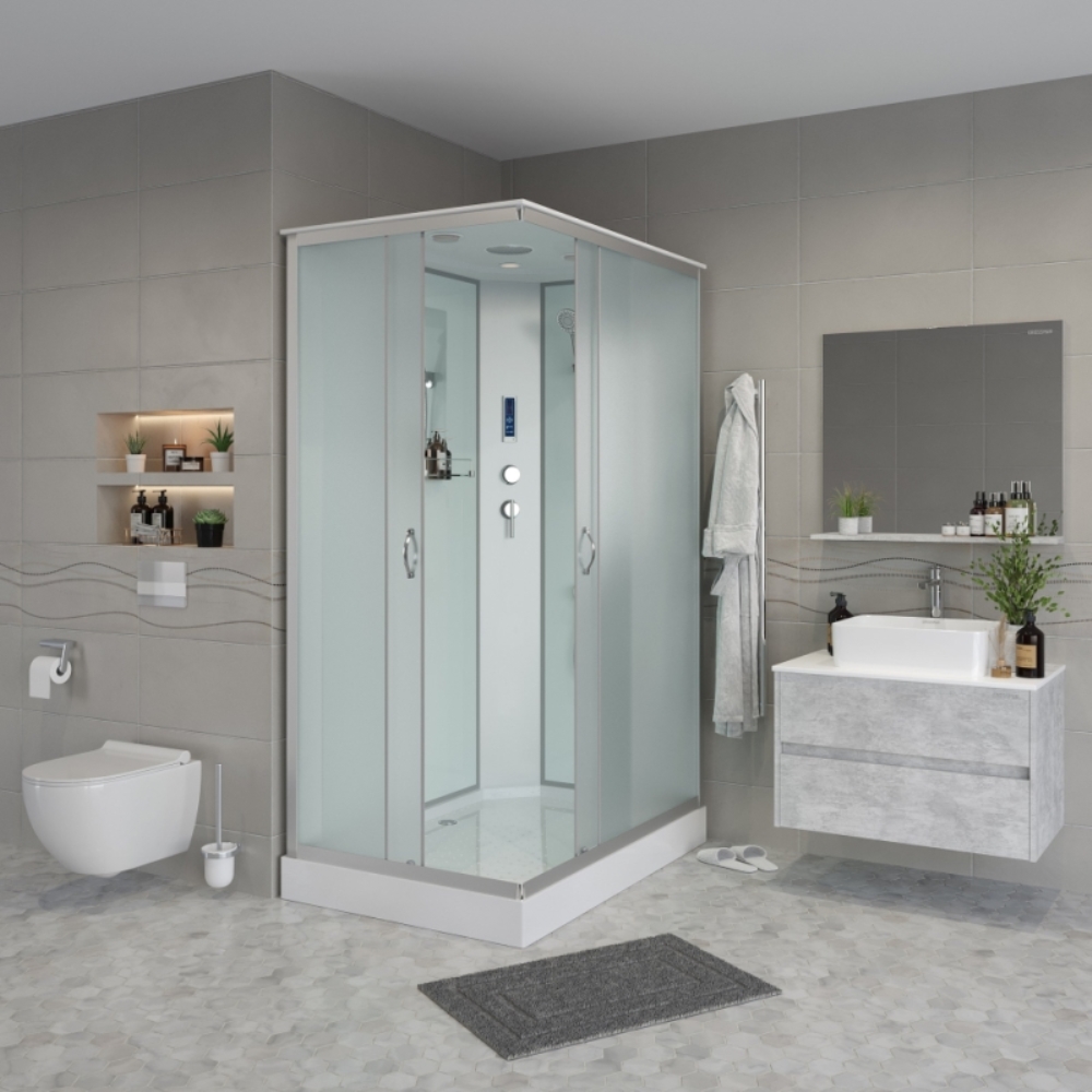 Душевая кабина Niagara Classic 110х80 Хром / Матовое NG-43185-14QP Душевая кабина Niagara Classic 110х80 Хром / Матовое NG-43185-14QP — изображение 2