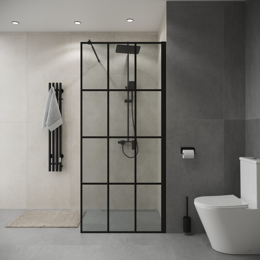 Душевая перегородка Niagara Eco 80 Черный / Прозрачное NG-552-80BLACK Душевая перегородка Niagara Eco 80 Черный / Прозрачное NG-552-80BLACK — изображение 3