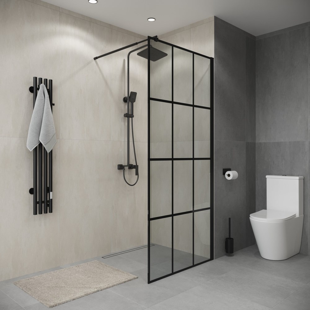Душевая перегородка Niagara Eco 80 Черный / Прозрачное NG-552-80BLACK Душевая перегородка Niagara Eco 80 Черный / Прозрачное NG-552-80BLACK — изображение 4