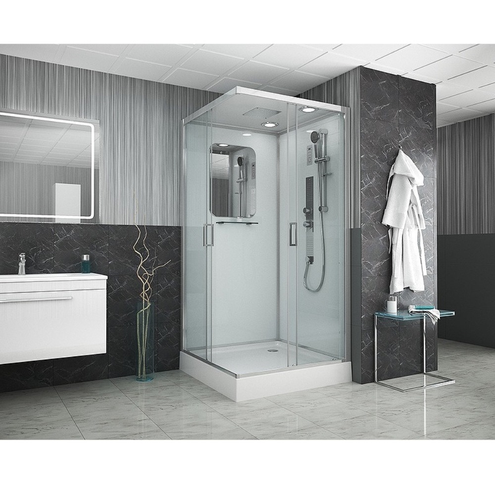 Душевая кабина Niagara Premium 90х90 Хром / Прозрачное NG-6001-01GQ Душевая кабина Niagara Premium 90х90 Хром / Прозрачное NG-6001-01GQ — изображение 2