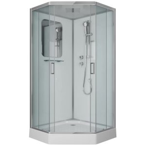 Душевая кабина Niagara Premium 100х100 Хром / Прозрачное NG-6002-01D Душевая кабина Niagara Premium 100х100 Хром / Прозрачное NG-6002-01D