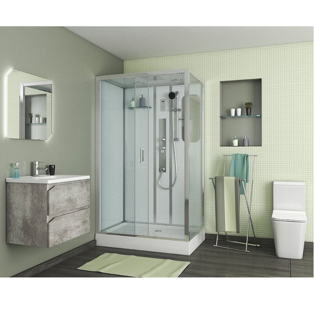 Душевая кабина Niagara Premium 120х80 левая Хром / Прозрачное NG-6012-01GQL Душевая кабина Niagara Premium 120х80 левая Хром / Прозрачное NG-6012-01GQL — изображение 2