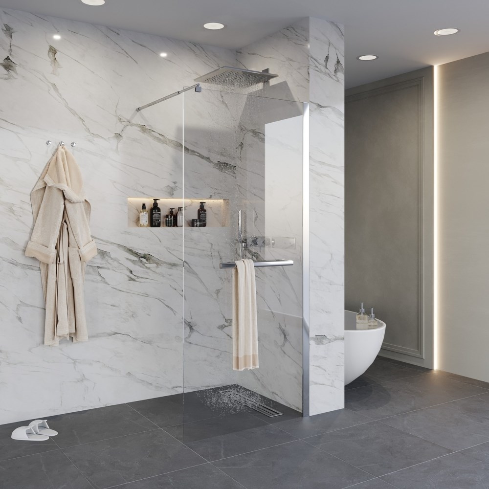 Душевая перегородка Niagara Nova 120 Хром / Прозрачное NG-661-12 Душевая перегородка Niagara Nova 120 Хром / Прозрачное NG-661-12 — изображение 2