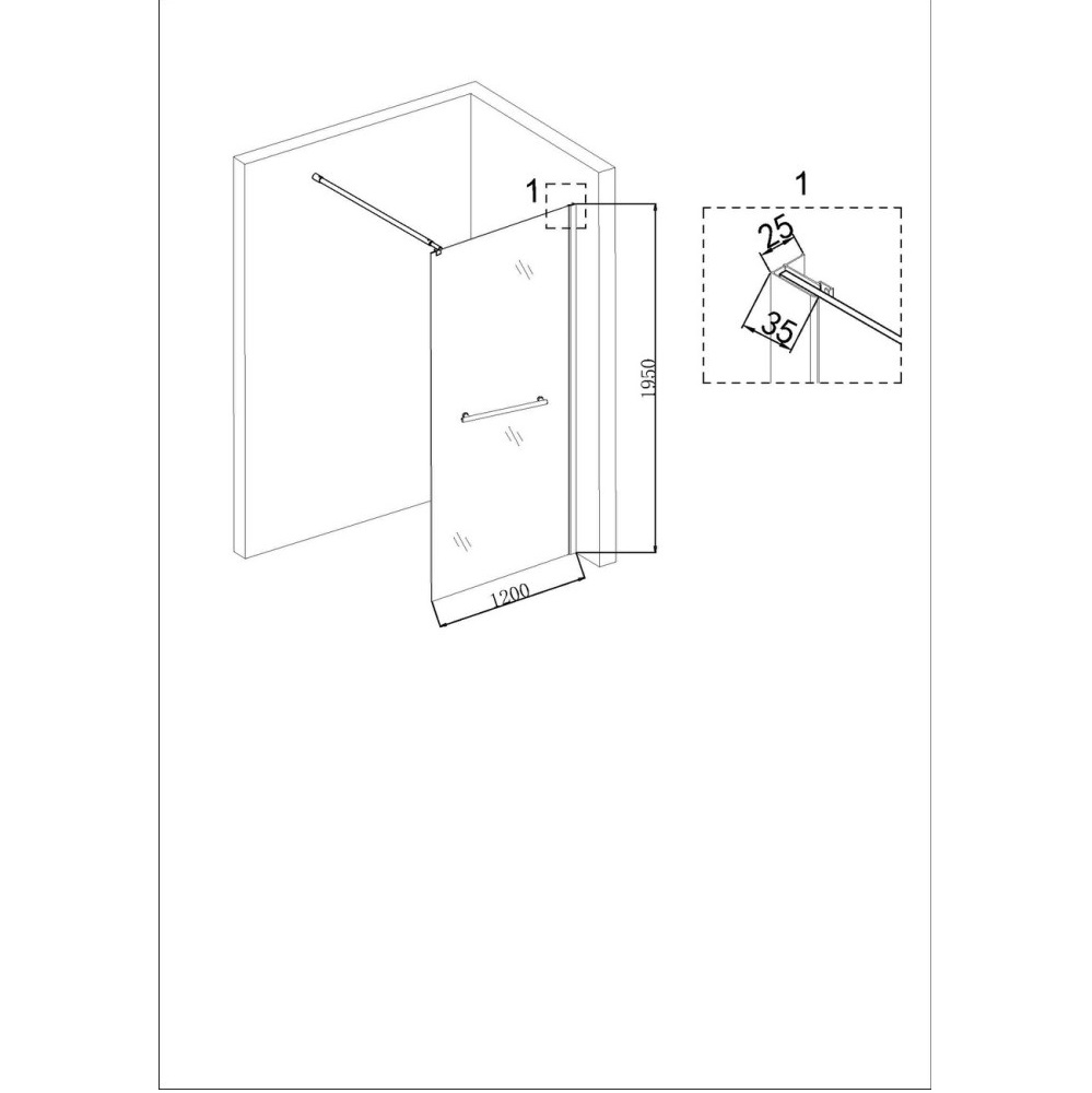Душевая перегородка Niagara Nova 120 Хром / Прозрачное NG-661-12 Душевая перегородка Niagara Nova 120 Хром / Прозрачное NG-661-12 — изображение 5