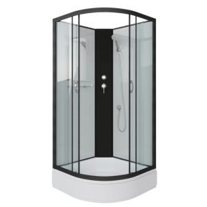 Душевая кабина Niagara Classic 100х100 Черный / Прозрачное NG-6702-14BK