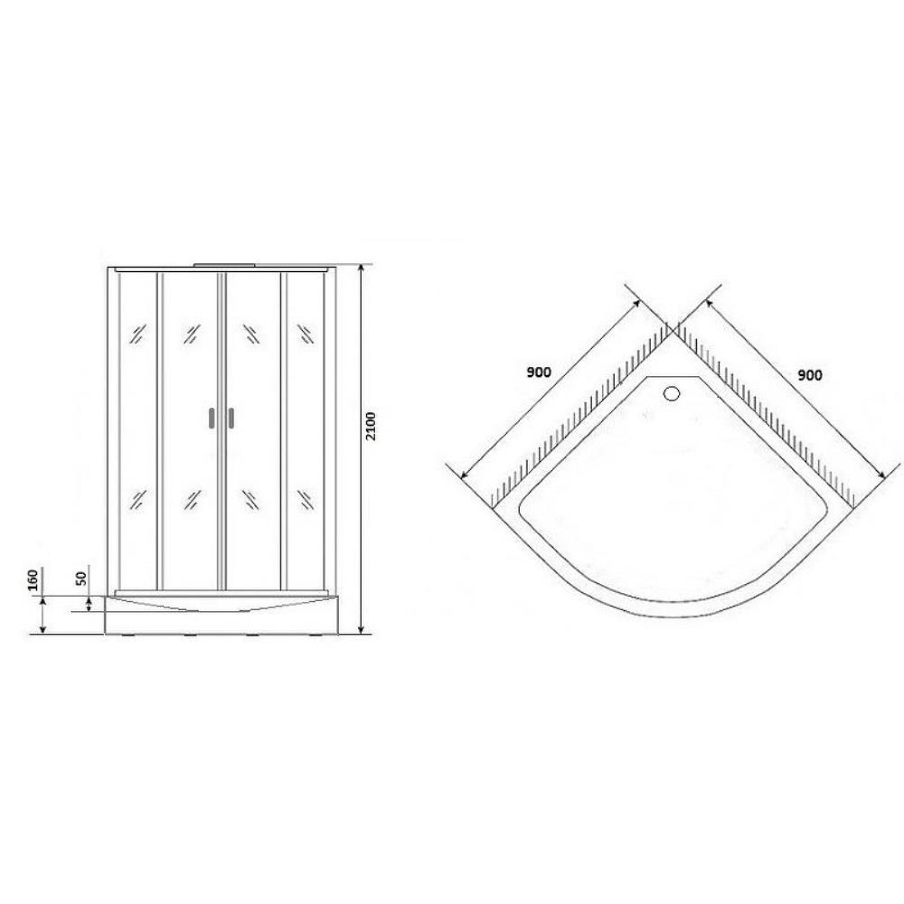 Душевая кабина Niagara Premium 90х90 Черный / Тонированное NG-6901-01GBLACK Душевая кабина Niagara Premium 90х90 Черный / Тонированное NG-6901-01GBLACK — изображение 4