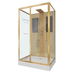 Душевая кабина Niagara Luxe 120х90 Золото / Прозрачное NG-7711GBK