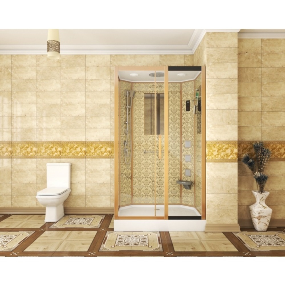 Душевая кабина Niagara Luxe 120х90 правая Золото / Прозрачное NG-7711GR Душевая кабина Niagara Luxe 120х90 правая Золото / Прозрачное NG-7711GR — изображение 2