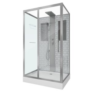 Душевая кабина Niagara Luxe 120х90 Хром / Прозрачное NG-7711WBK