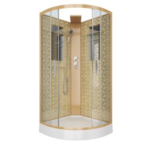 Душевая кабина Niagara Luxe 90х90 Золото / Прозрачное NG-7715GBK Душевая кабина Niagara Luxe 90х90 Золото / Прозрачное NG-7715GBK