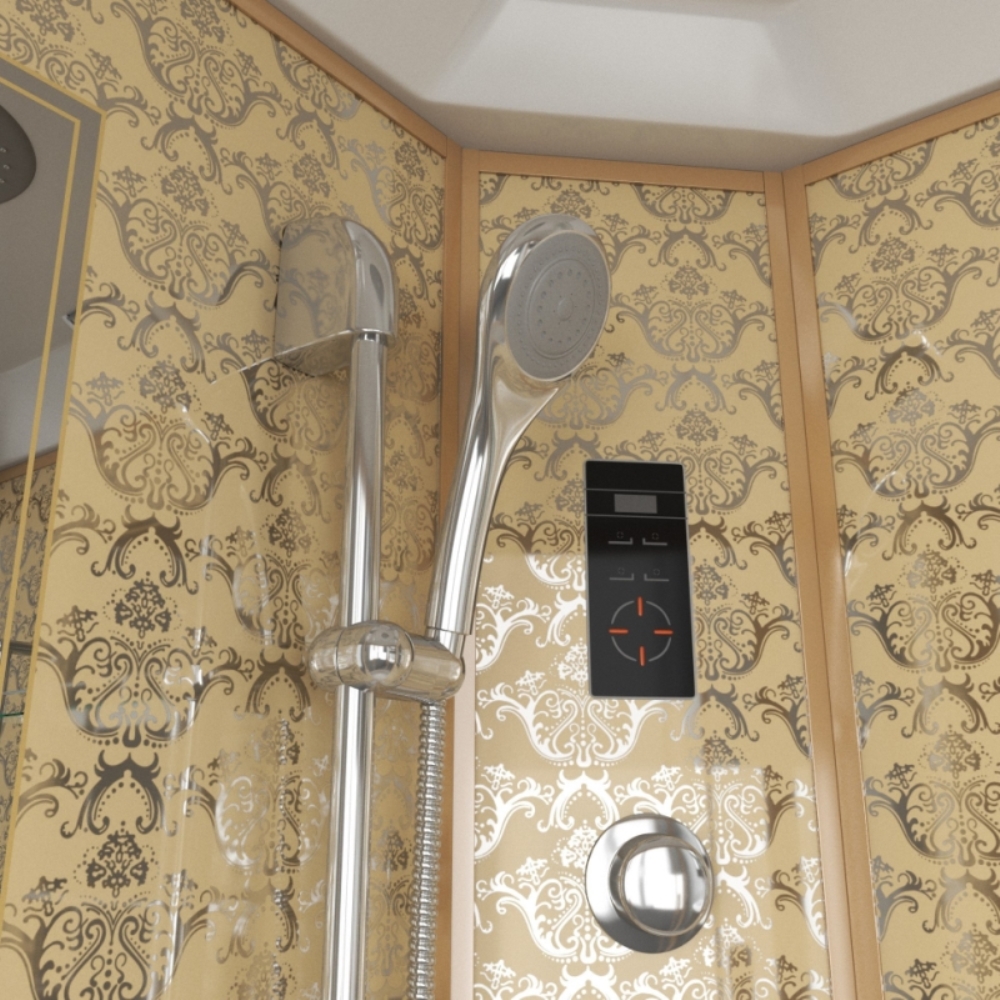 Душевая кабина Niagara Luxe 120х120 Золото / Прозрачное NG-7744G Душевая кабина Niagara Luxe 120х120 Золото / Прозрачное NG-7744G — изображение 3