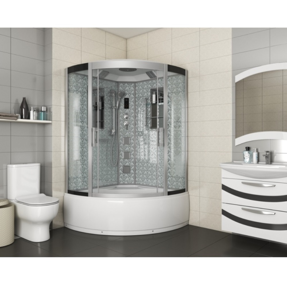 Душевая кабина Niagara Luxe 120х120 Хром / Прозрачное NG-7744W Душевая кабина Niagara Luxe 120х120 Хром / Прозрачное NG-7744W — изображение 2