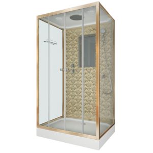 Душевая кабина Niagara Luxe 120х90 Золото / Прозрачное NG-7772QG