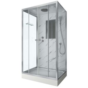 Душевая кабина Niagara Luxe 120х90 Хром / Прозрачное NG-7772QM