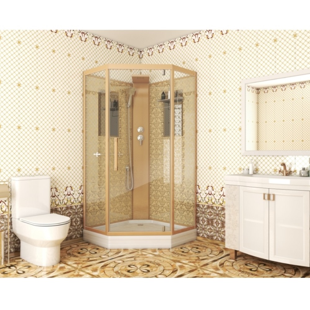 Душевая кабина Niagara Luxe 120х90 Золото / Прозрачное NG-7799GBK Душевая кабина Niagara Luxe 120х90 Золото / Прозрачное NG-7799GBK — изображение 2