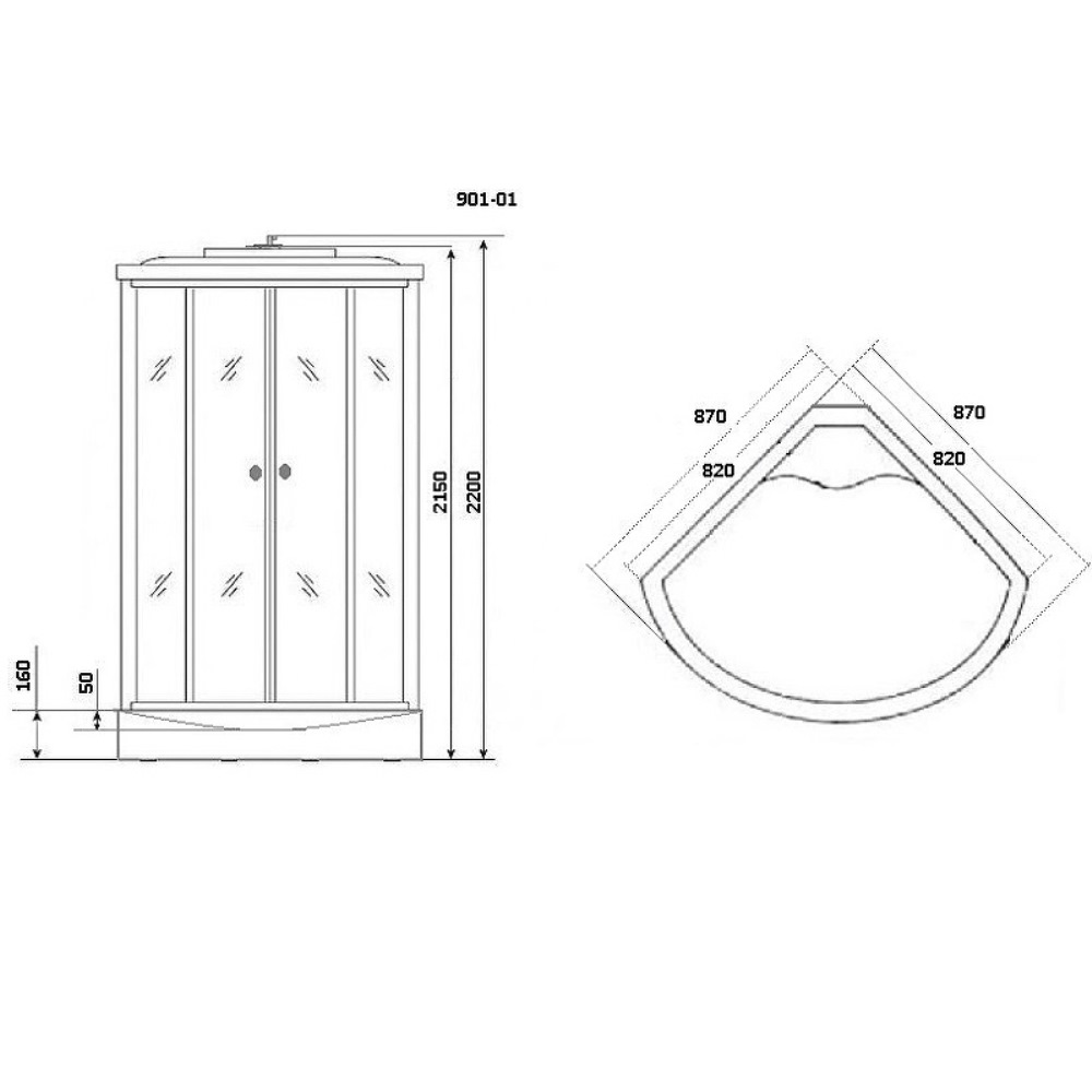 Душевая кабина Niagara Ultra 87х87 Хром / Тонированное NG-901-01 Душевая кабина Niagara Ultra 87х87 Хром / Тонированное NG-901-01 — изображение 4