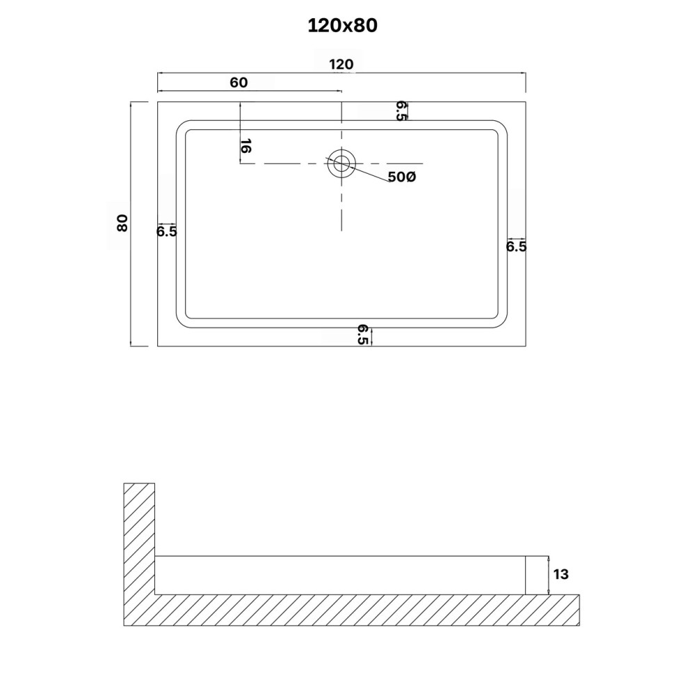 Душевой поддон Niagara Eco 120х80 Белый глянцевый NG-P1280-14Q Душевой поддон Niagara Eco 120х80 Белый глянцевый NG-P1280-14Q — изображение 2