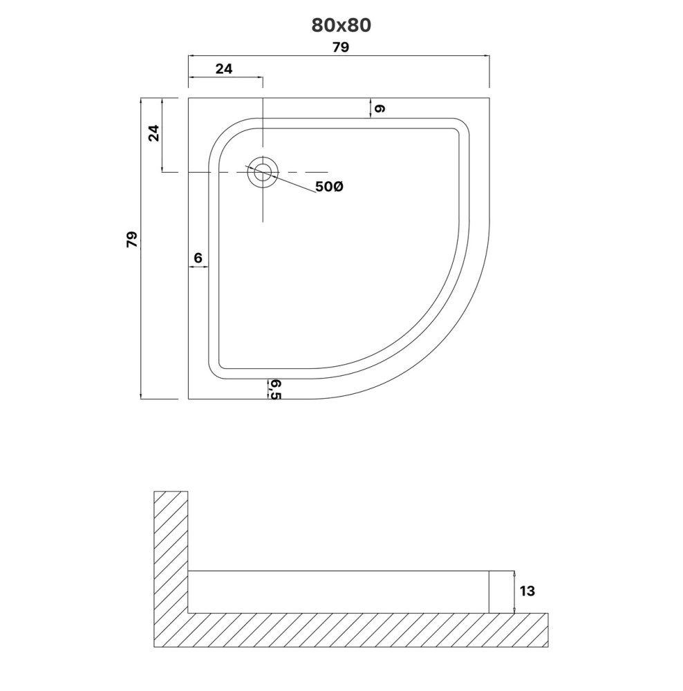 Душевой поддон Niagara Eco 80х80 Белый глянцевый NG-P8080-14 Душевой поддон Niagara Eco 80х80 Белый глянцевый NG-P8080-14 — изображение 2