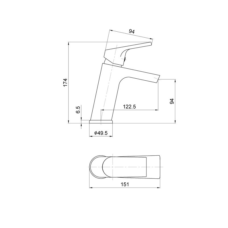 Смеситель для раковины Esko Ontario Хром глянцевый ON 26 Смеситель для раковины Esko Ontario Хром глянцевый ON 26 — изображение 2