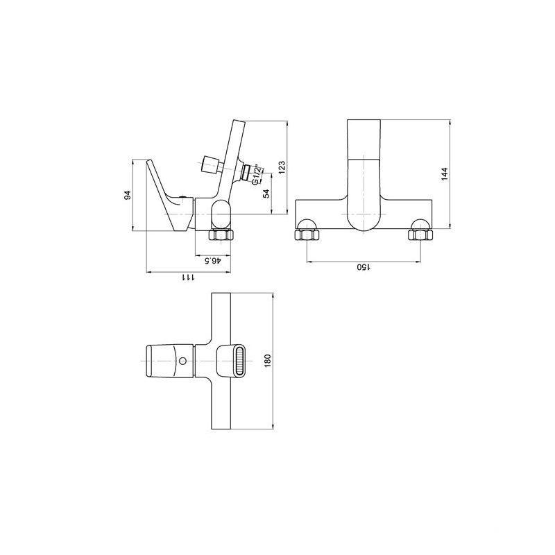 Смеситель для ванны Esko Ontario Хром глянцевый ON 54 Смеситель для ванны Esko Ontario Хром глянцевый ON 54 — изображение 2