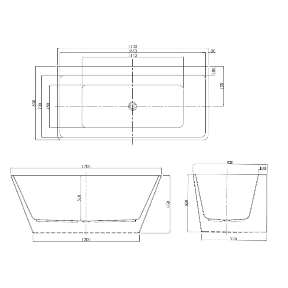 Ванна акриловая Azario Oxford 170х83 в комплекте с сифоном и металлической рамой Белый OXF17083 Ванна акриловая Azario Oxford 170х83 в комплекте с сифоном и металлической рамой Белый OXF17083 — изображение 4