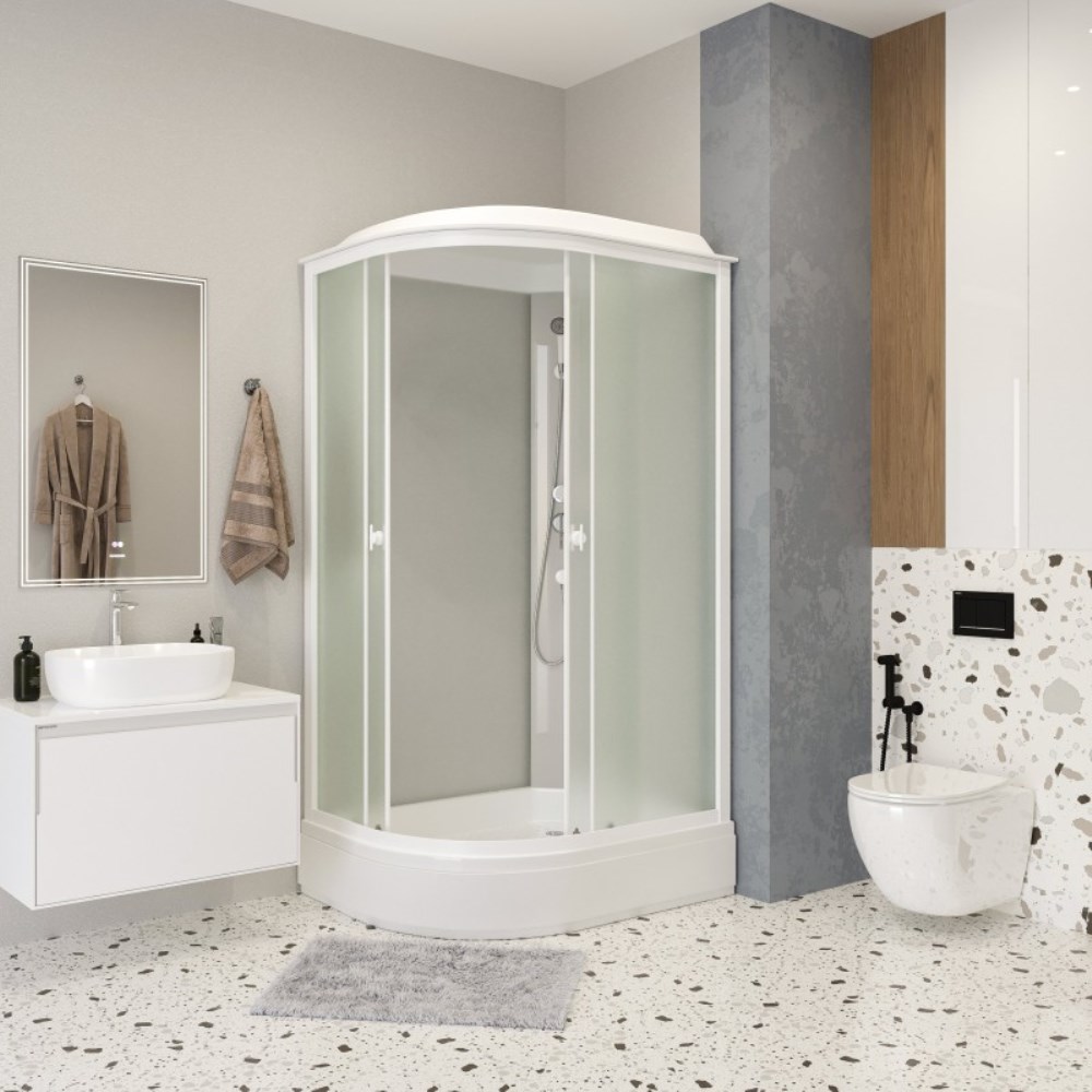 Душевая кабина Niagara Promo 90х80 правая Белый / Матовое Душевая кабина Niagara Promo 90х80 правая Белый / Матовое — изображение 2