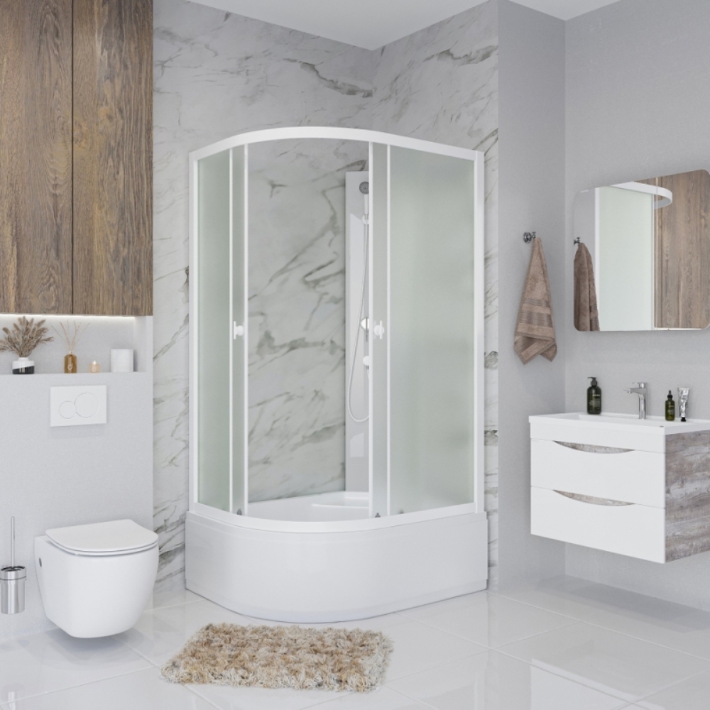 Душевая кабина Niagara Promo 90х80 Белый / Матовое Душевая кабина Niagara Promo 90х80 Белый / Матовое — изображение 2