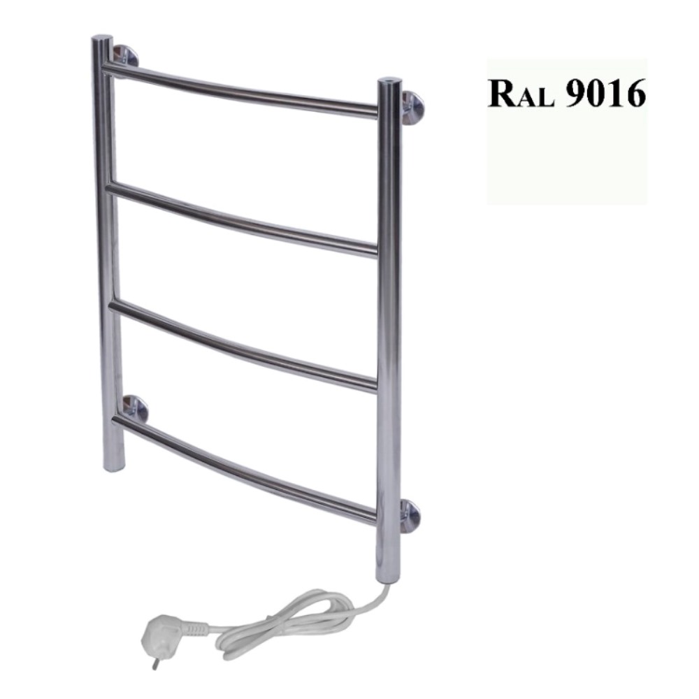 Полотенцесушитель электрический Тера Ребро 40х60 кнопка включения, телескоп.держатели Белый ПСК-10-01б Полотенцесушитель электрический Тера Ребро 40х60 кнопка включения, телескоп.держатели Белый ПСК-10-01б