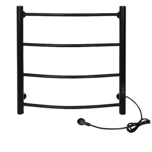 Полотенцесушитель электрический Тера Ребро 50х60 диммер Черный матовый ПСК-10-02д.ч Полотенцесушитель электрический Тера Ребро 50х60 диммер Черный матовый ПСК-10-02д.ч