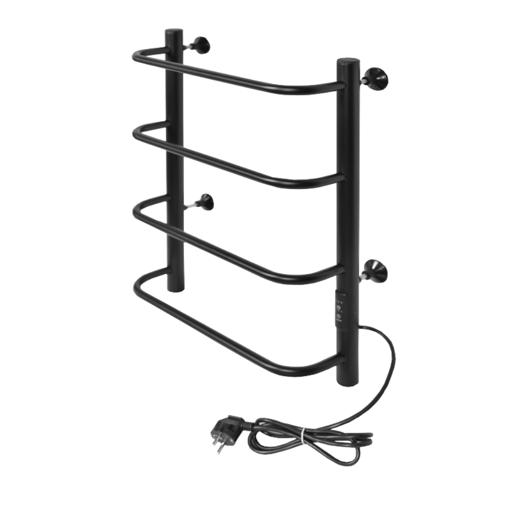 Полотенцесушитель электрический Тера Мост 40х60 диммер Черный матовый ПСК-12-01д.ч Полотенцесушитель электрический Тера Мост 40х60 диммер Черный матовый ПСК-12-01д.ч — изображение 2