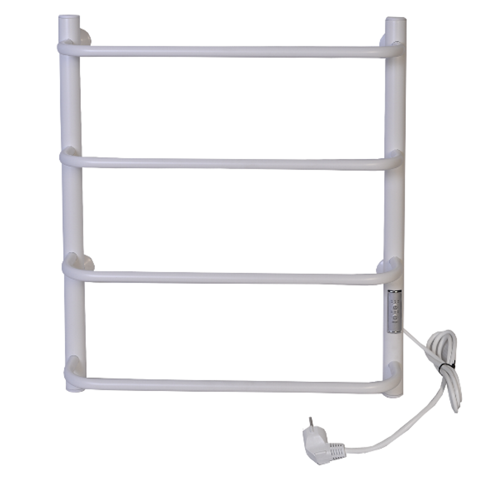 Полотенцесушитель электрический Тера Мост 50х60 диммер Белый матовый ПСК-12-02д.б Полотенцесушитель электрический Тера Мост 50х60 диммер Белый матовый ПСК-12-02д.б