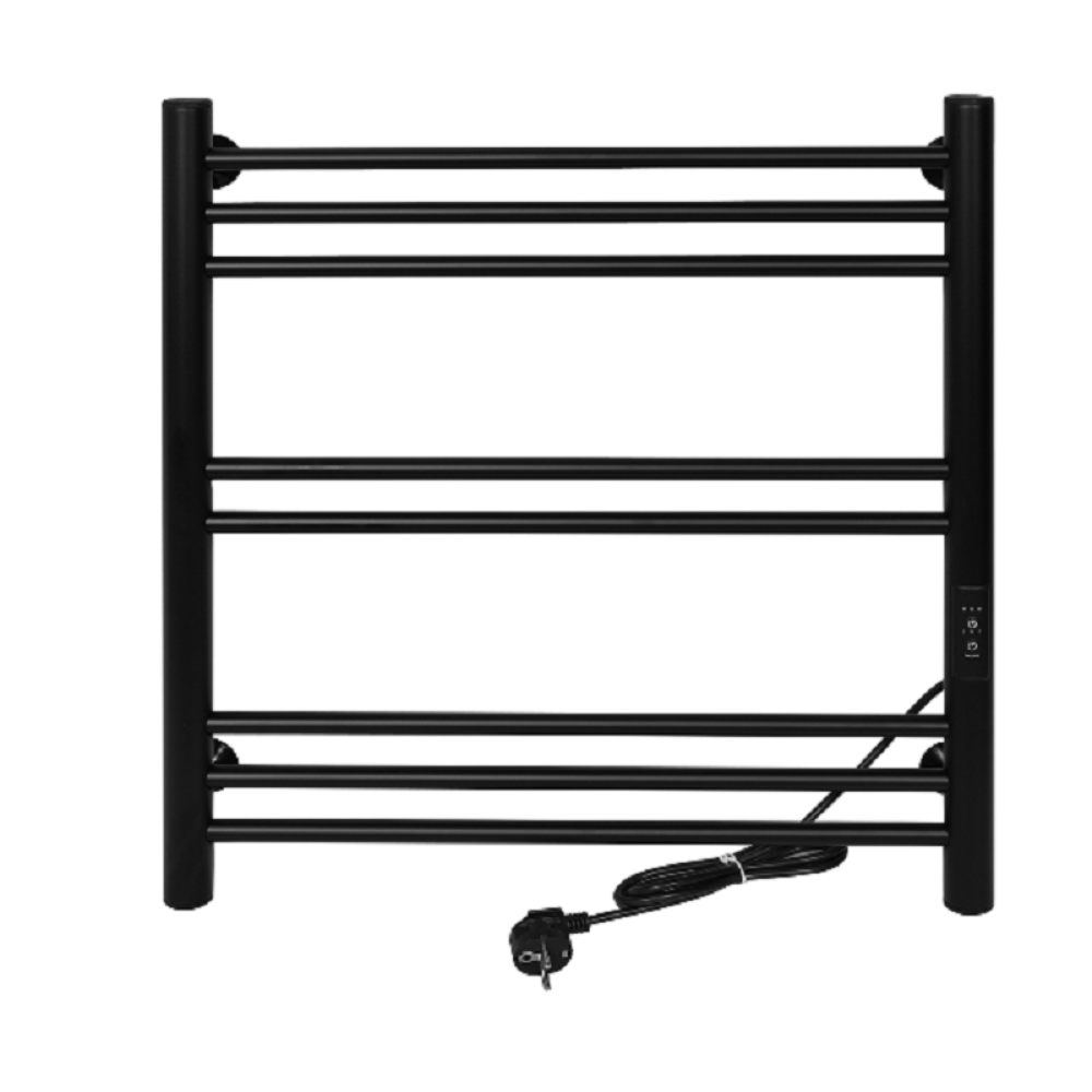 Полотенцесушитель электрический Тера Богема 50х60 диммер Черный матовый ПСК-15-02д.ч Полотенцесушитель электрический Тера Богема 50х60 диммер Черный матовый ПСК-15-02д.ч