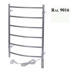 Полотенцесушитель электрический Тера Ребро 50х80 ПСН диммер Белый ПСН-10-03дб Полотенцесушитель электрический Тера Ребро 50х80 ПСН диммер Белый ПСН-10-03дб