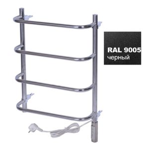 Полотенцесушитель электрический Тера Мост 40х60 ПСН диммер Черный матовый ПСН-12-01дч Полотенцесушитель электрический Тера Мост 40х60 ПСН диммер Черный матовый ПСН-12-01дч