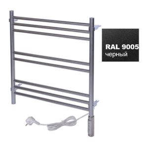 Полотенцесушитель электрический Тера Богема 50х60 ПСН диммер Черный матовый ПСН-15-02дч
