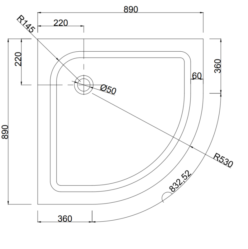 Душевой поддон Taliente PTA 90х90 Белый PTA-09091 Душевой поддон Taliente PTA 90х90 Белый PTA-09091 — изображение 3