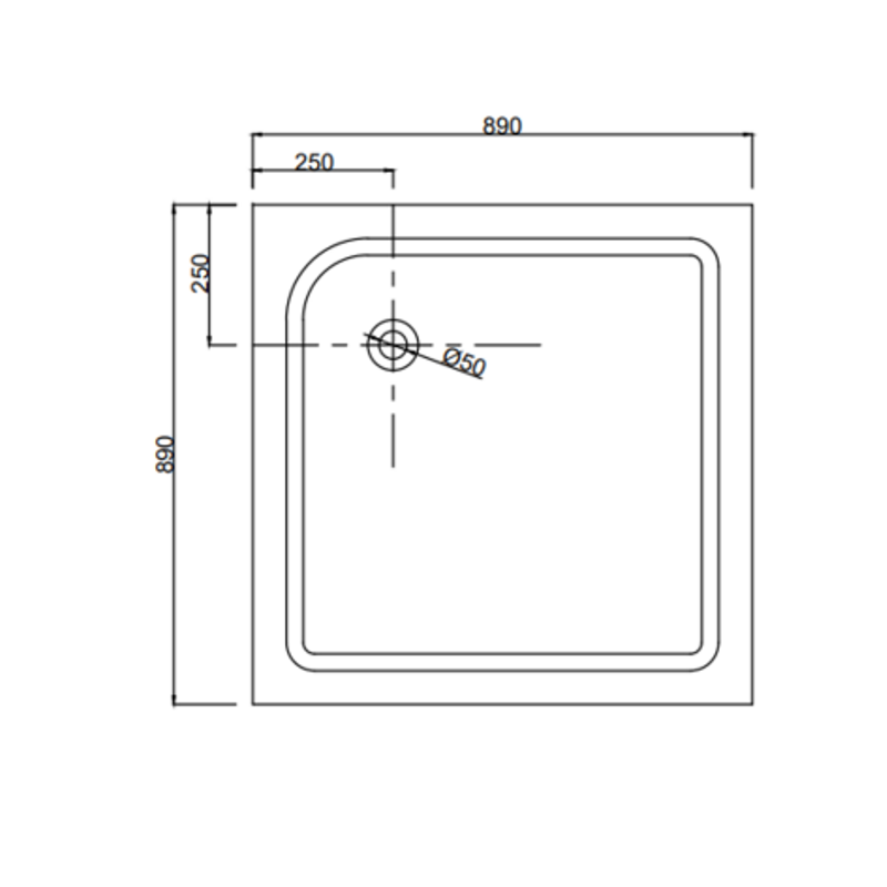 Душевой поддон Taliente PTA 90х90 Белый PTA-09092 Душевой поддон Taliente PTA 90х90 Белый PTA-09092 — изображение 3