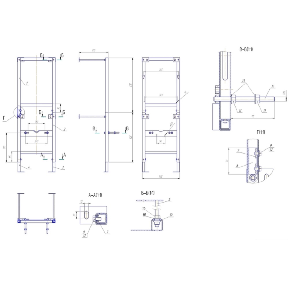 Инсталляция Cersanit Leon New для скрытого монтажа унитаза S-IN-MZ-LEON_NEW Инсталляция Cersanit Leon New для скрытого монтажа унитаза S-IN-MZ-LEON_NEW — изображение 2