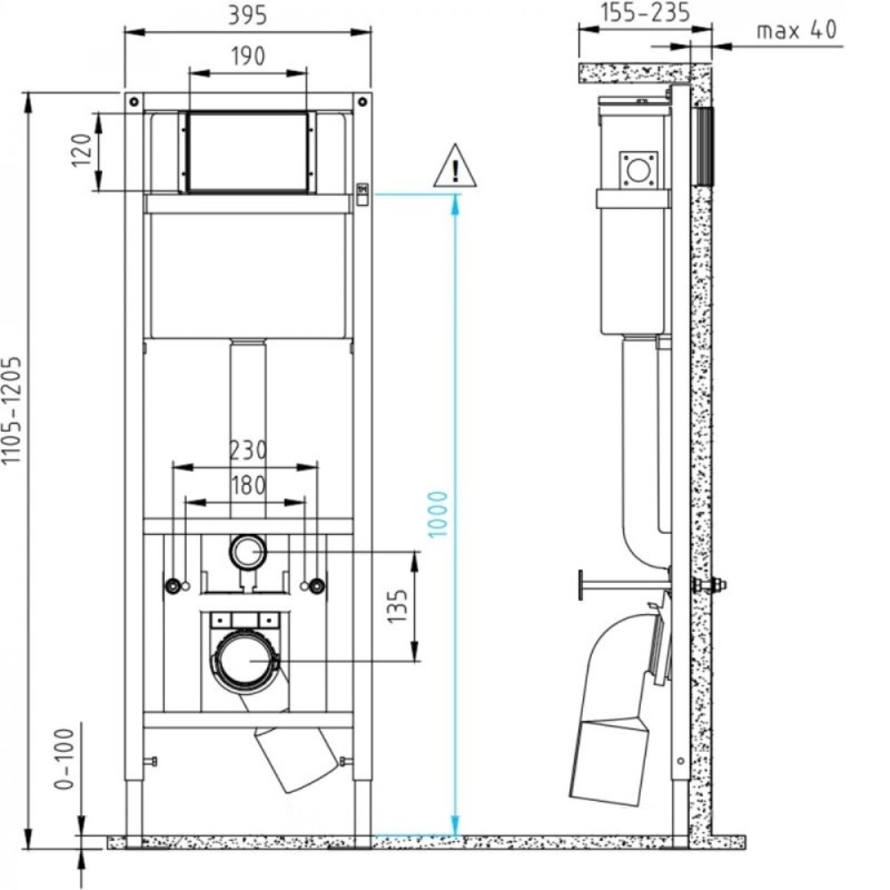Инсталляция Cersanit Link Pro для скрытого монтажа унитаза S-IN-MZ-LINK_PRO Инсталляция Cersanit Link Pro для скрытого монтажа унитаза S-IN-MZ-LINK_PRO — изображение 3