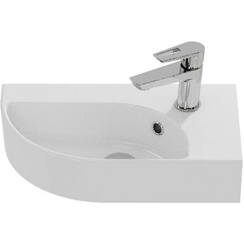 Раковина подвесная Cersanit Cameo 50 равая Белый глянцевый S-UM-CAM45/1-w Раковина подвесная Cersanit Cameo 50 равая Белый глянцевый S-UM-CAM45/1-w — изображение 2