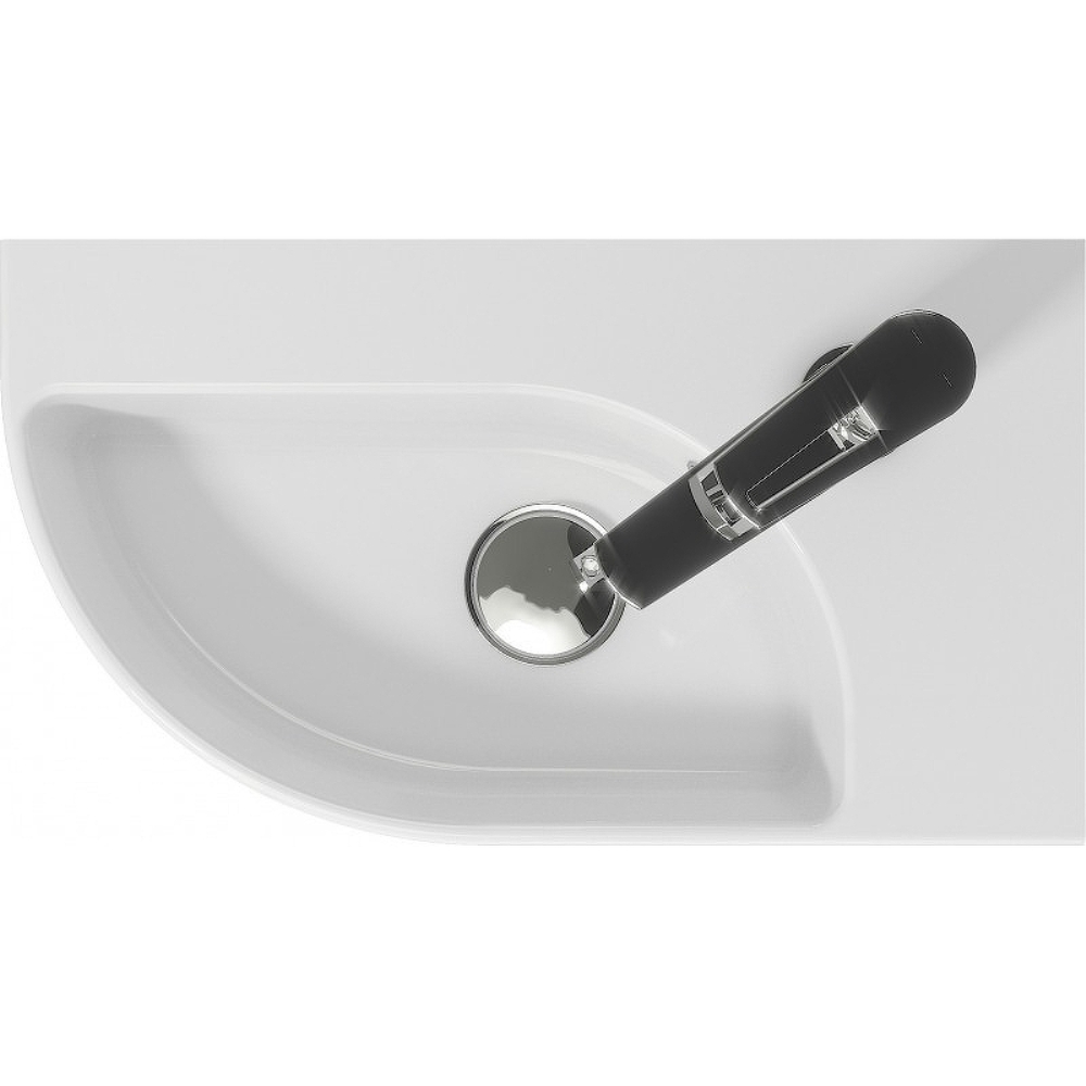 Раковина подвесная Cersanit Cameo 50 равая Белый глянцевый S-UM-CAM45/1-w Раковина подвесная Cersanit Cameo 50 равая Белый глянцевый S-UM-CAM45/1-w — изображение 3