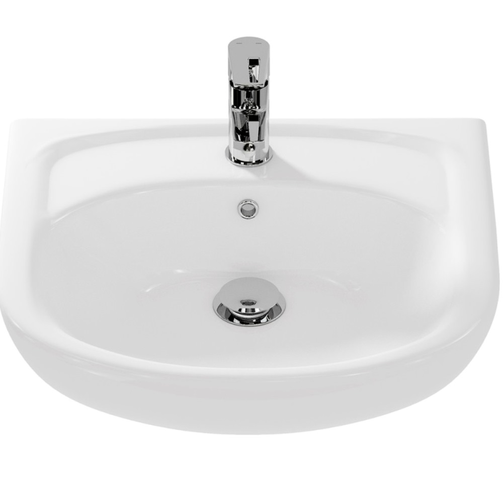 Раковина мебельная Cersanit Erica 50 Белый глянцевый S-UM-ERI50/1 Раковина мебельная Cersanit Erica 50 Белый глянцевый S-UM-ERI50/1 — изображение 2