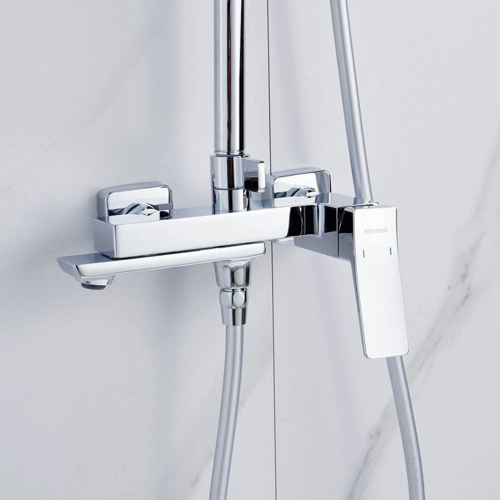 Душевая система Shevanik S44 с изливом Хром глянцевый S4436 Душевая система Shevanik S44 с изливом Хром глянцевый S4436 — изображение 5