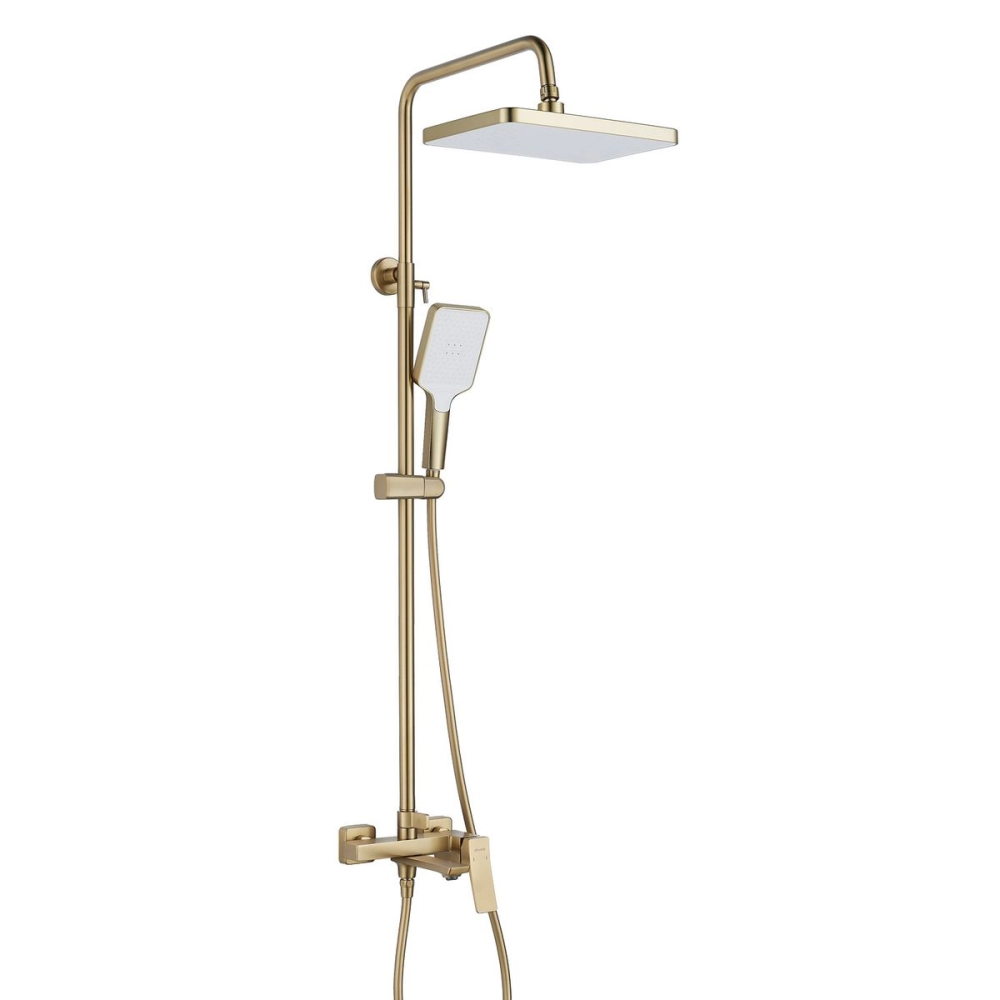 Душевая система Shevanik S44 с изливом Золото матовое S4436G Душевая система Shevanik S44 с изливом Золото матовое S4436G