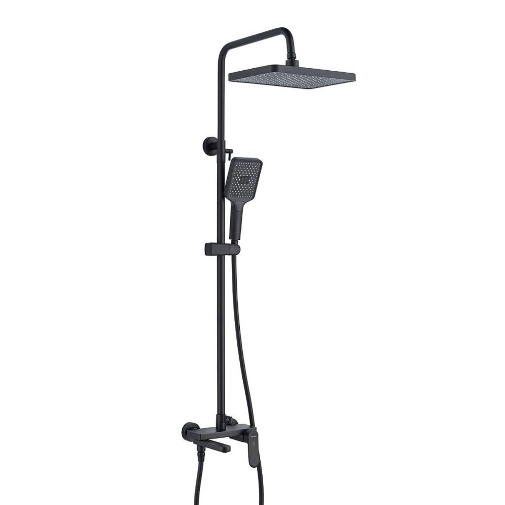 Душевая система Shevanik S45 с изливом Черный матовый S4536H Душевая система Shevanik S45 с изливом Черный матовый S4536H