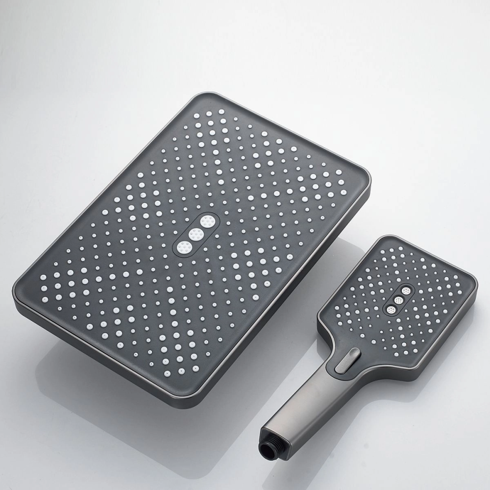 Душевая система Shevanik S61 с изливом Оружейная сталь S6136T Душевая система Shevanik S61 с изливом Оружейная сталь S6136T — изображение 2