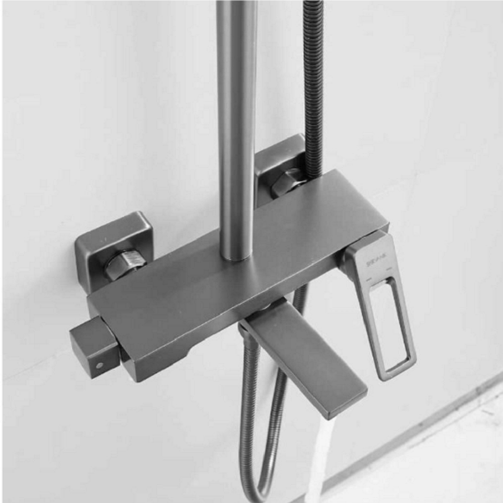 Душевая система Shevanik S68 с изливом Оружейная сталь S6836T Душевая система Shevanik S68 с изливом Оружейная сталь S6836T — изображение 3