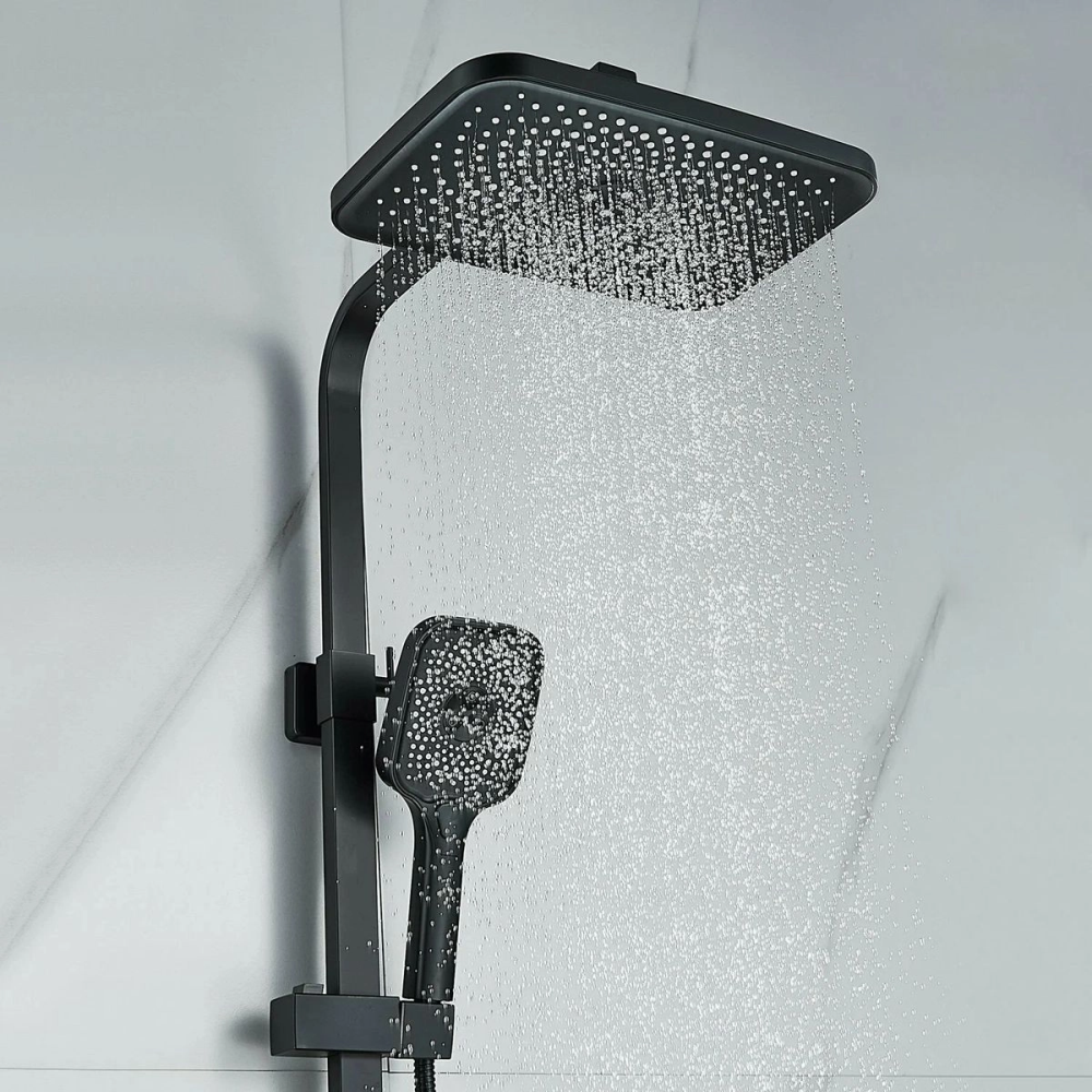 Душевая система Shevanik с изливом Черный матовый S7036H Душевая система Shevanik с изливом Черный матовый S7036H — изображение 4