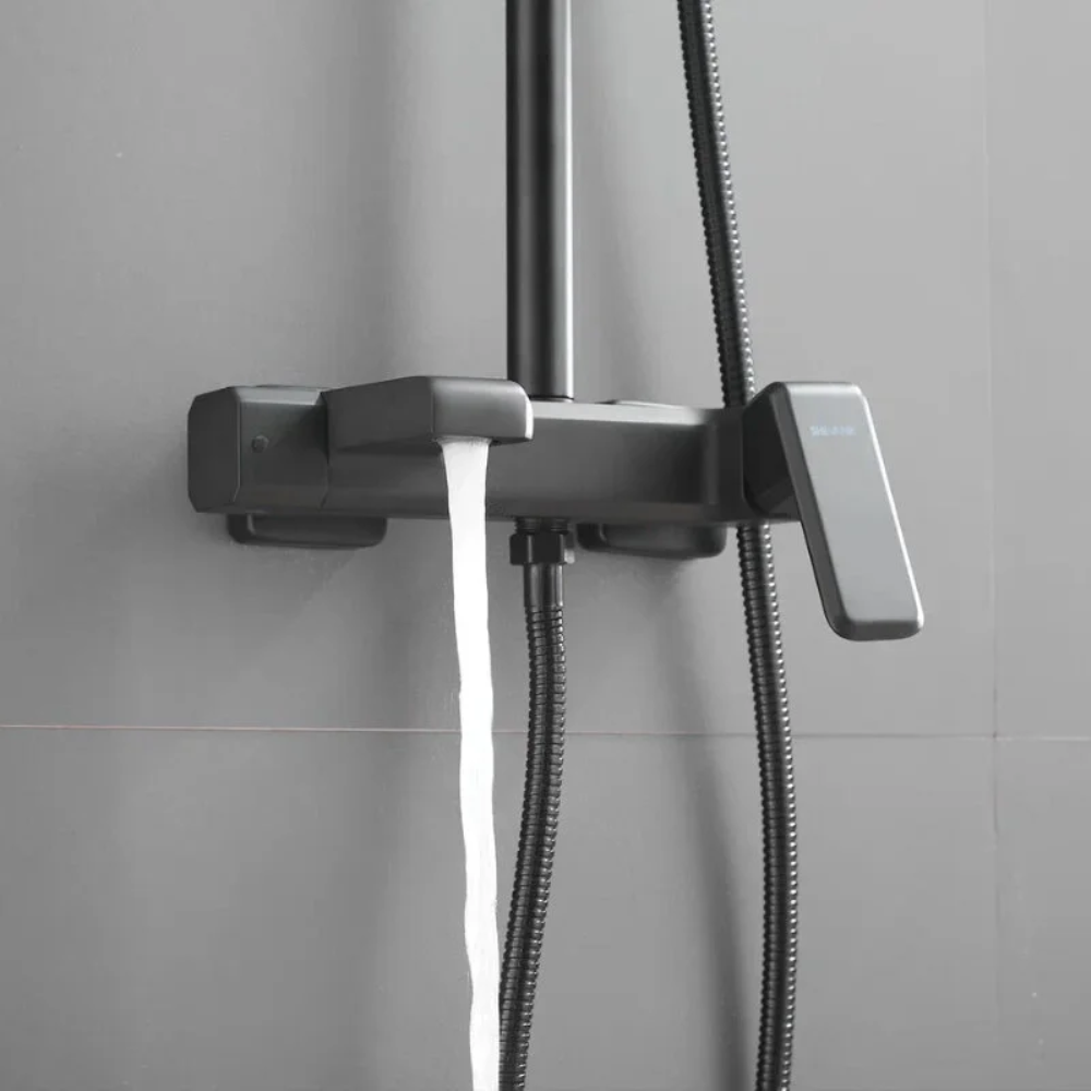 Душевая система Shevanik S88 с изливом Черный матовый S8836H Душевая система Shevanik S88 с изливом Черный матовый S8836H — изображение 3