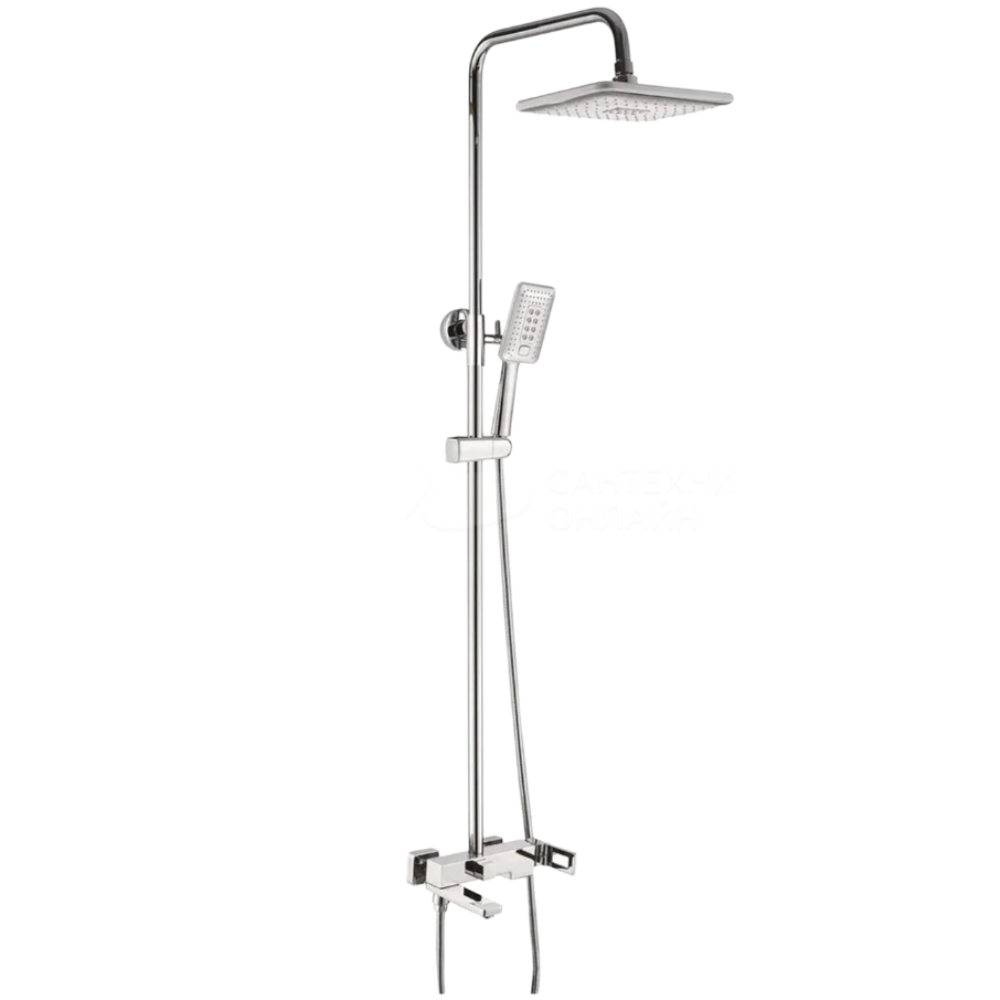 Душевая система Shevanik S90 с изливом Хром глянцевый S9036 Душевая система Shevanik S90 с изливом Хром глянцевый S9036